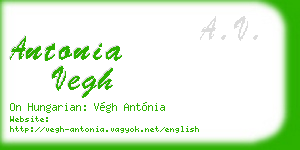 antonia vegh business card